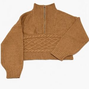 Aqua Cable Knit Sweater – Size S